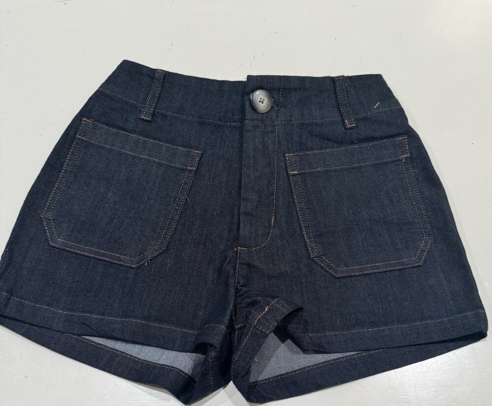 Anthropologie Maeve Dark Indigo Colette Denim Jean Shorts Size 27 High Rise